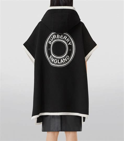 burberry logo cape